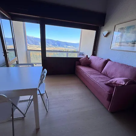 דירה Mezzanine Sud Avec Parking A Font-romeu - Fr-1-580-33